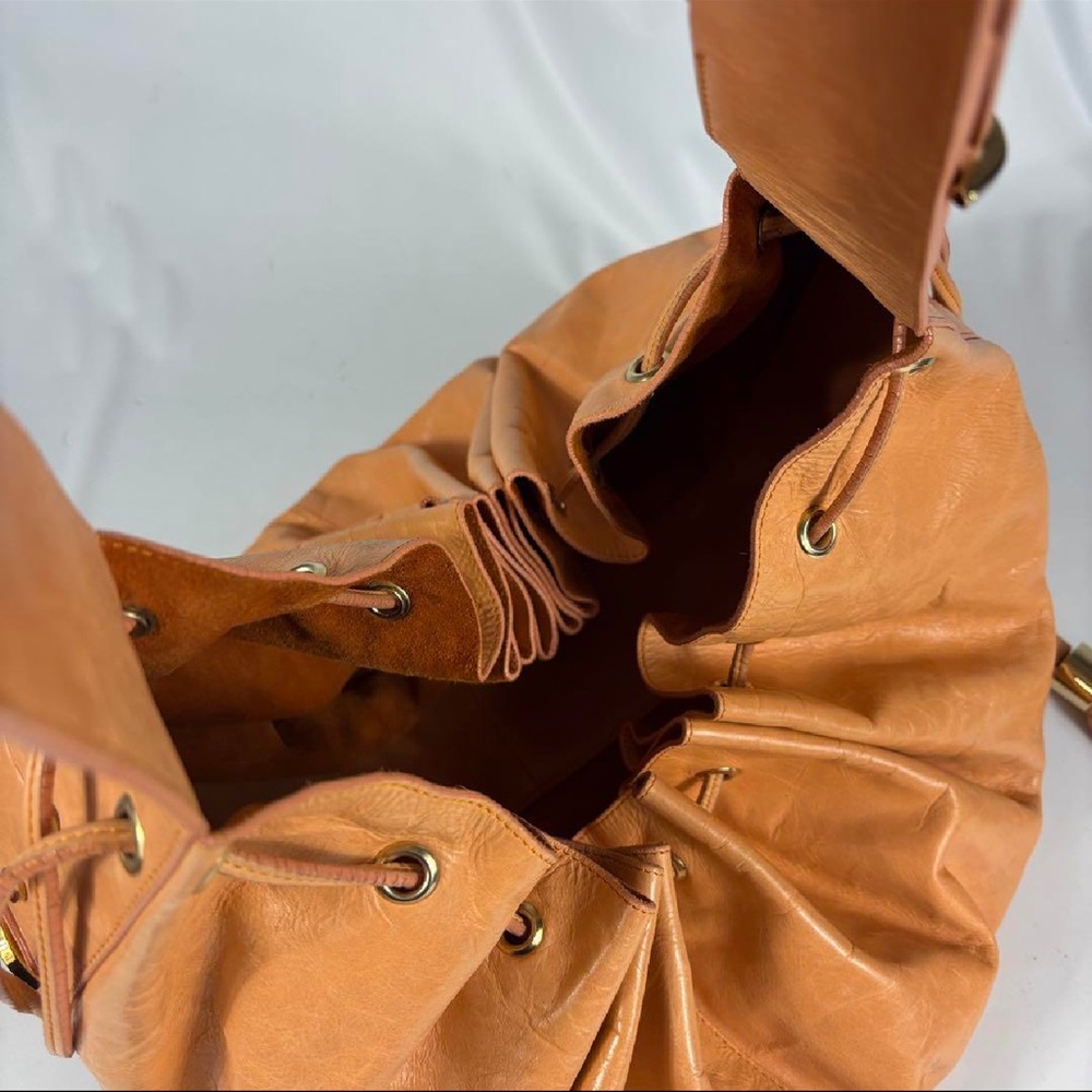 Givenchy Leather Bucket Bag with Tassel in Tan Brown - Picture 14 of 17